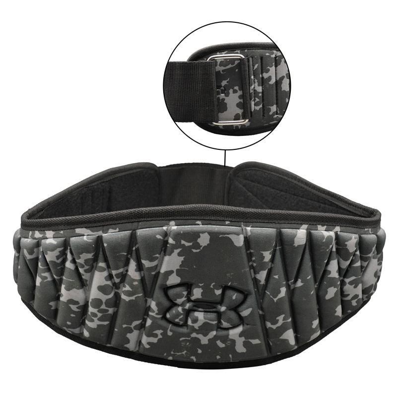 کمربند بدنسازی آندر آرمور مدل GDS-1011 چسبی چریکی طوسی تیره