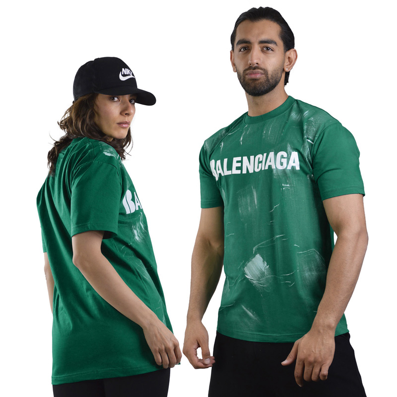 تیشرت اسپرت بالنسیاگا مدل M3-4D0548 سبز