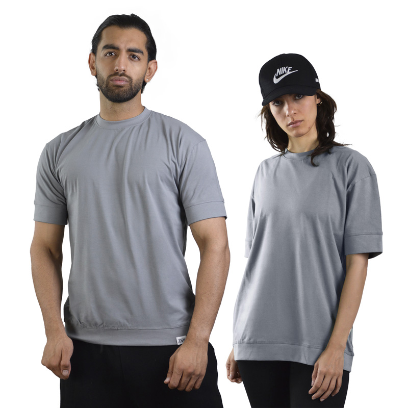 تیشرت اسپرت بیسیک زارا مدل M3-4D0543 طوسی روشن