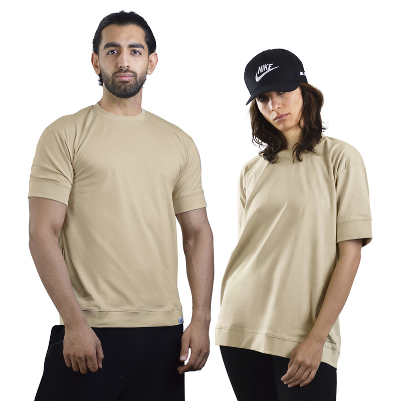 تیشرت اسپرت بیسیک زارا  مدل M3-4D0543 کرم