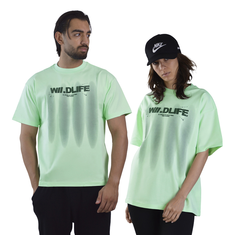 تیشرت باکسی اسپرت توبن هوم مدل GB816 سبز آدامسی