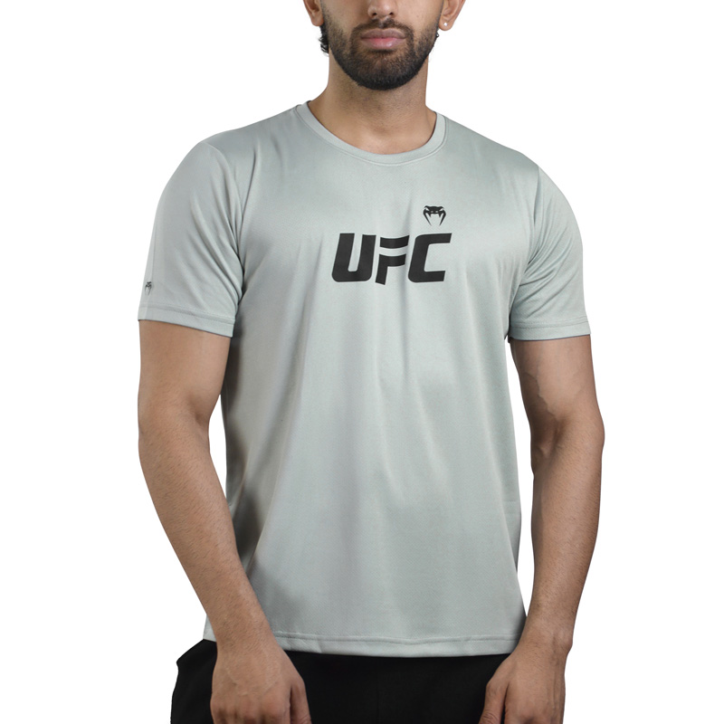 تیشرت ورزشی مردانه ونوم مدل HS-1378 طوسی روشن