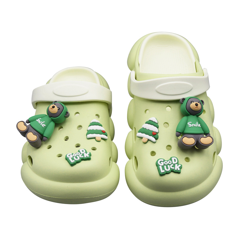 دمپایی کراکس زنانه گود لاک مدل Teddy Bear-235 پسته ای