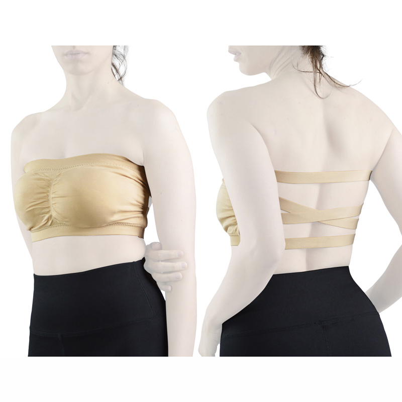 دکلته ورزشی زنانه مدل 4C0428 نخودی