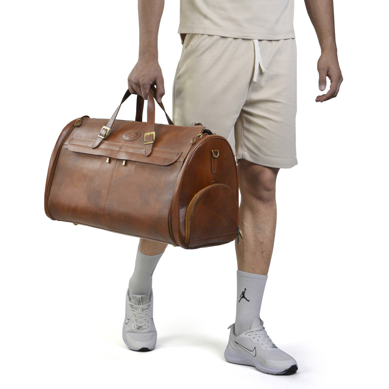 ساک مسافرتی کامپکت دبل ای مدل 252780 چرمی جاکفشدار