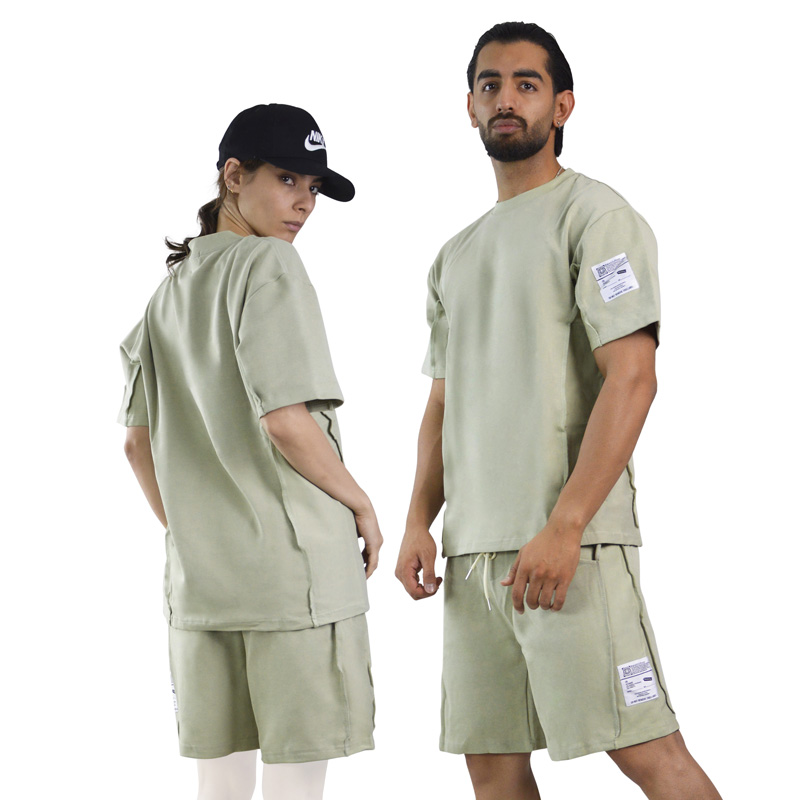 ست تیشرت و شلوارک اسپرت دنیم ور مدل HZ-202 سدری