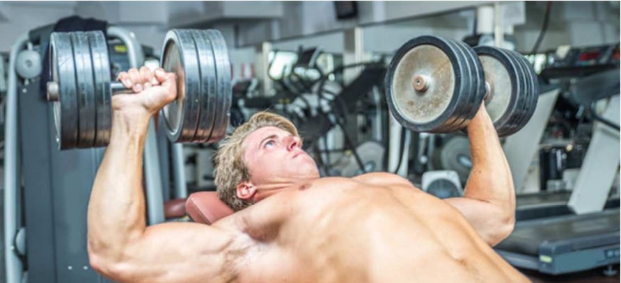 تقویت عضلات سینه با دمبل