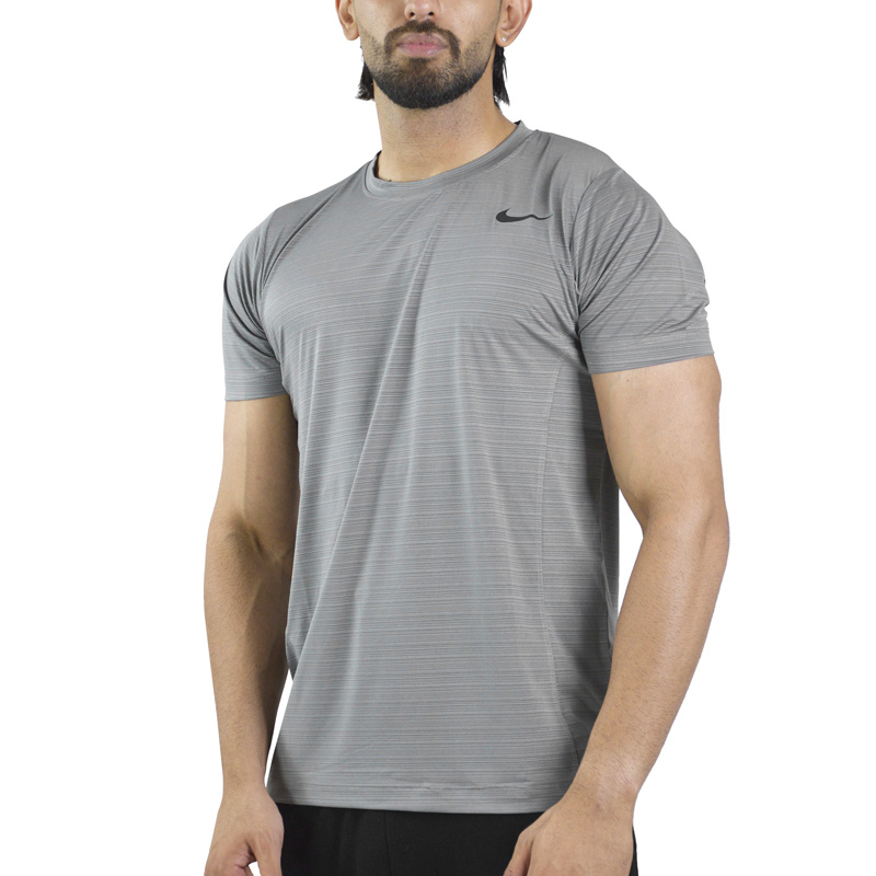 تیشرت ورزشی مردانه نایک مدل DS-JDI-4E0648 طوسی روشن