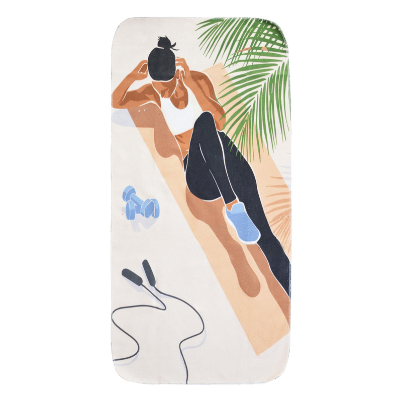 حوله ورزشی مدل Beach-404F0841 ابعاد 100 در 50 سانتی متر