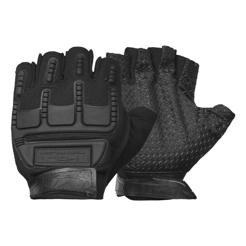 دستکش نیم انگشتی تاکتیکال مدل 404F0721 مشکی