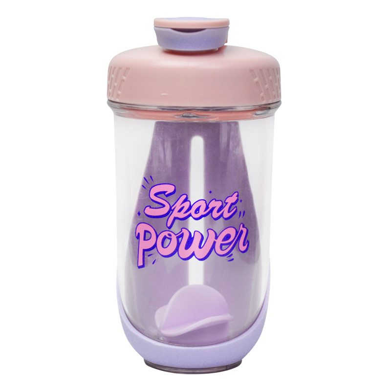 شیکر ورزشی یک تیکه اسپرت پاور مدل Pastel Wave ظرفیت 0.5 لیتر