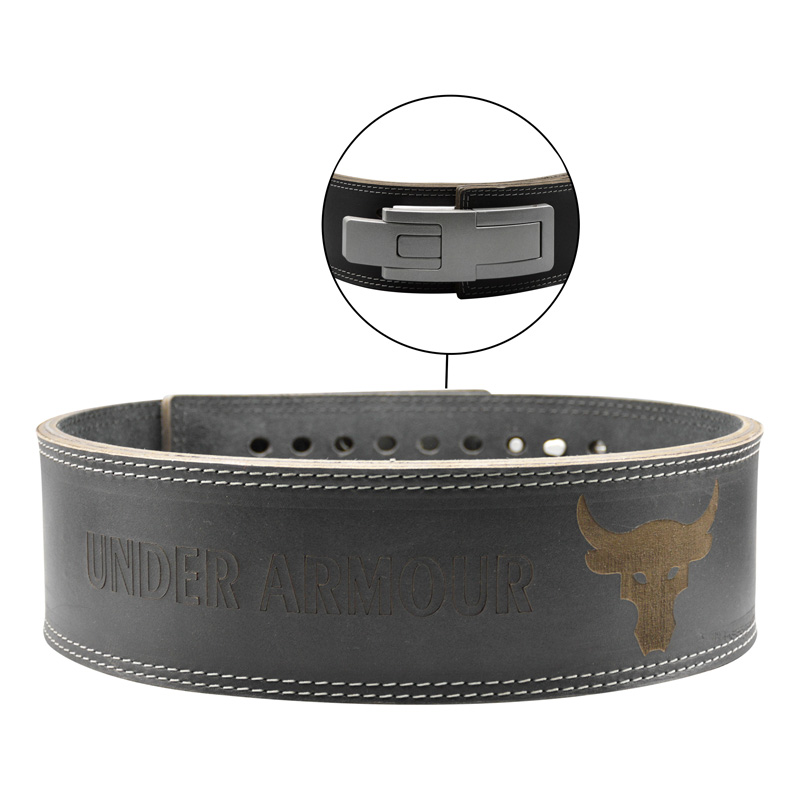 کمربند سوپر پاورلیفتینگ و بدنسازی آندر آرمور مدل ELM-404G1006 اهرمی مشکی