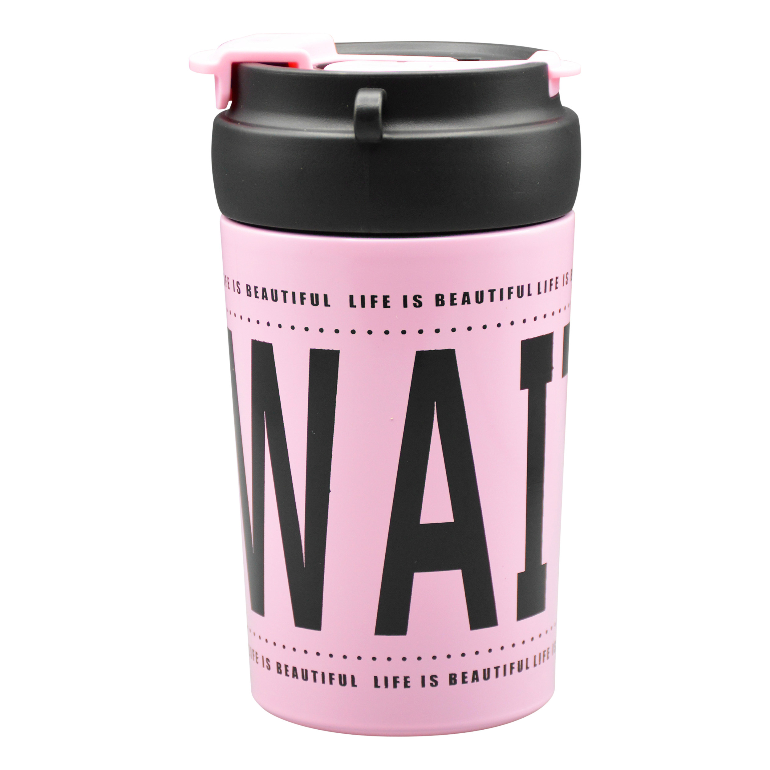 تراول ماگ دو حالته استی ترو مدل Never Give Up ظرفیت 0.4 لیتر