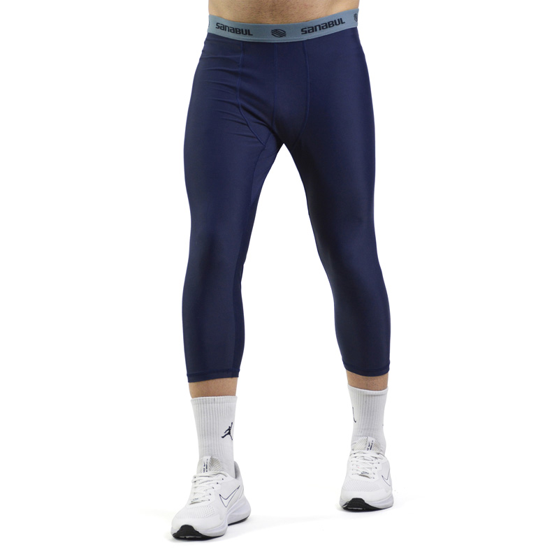 نیم لگ ورزشی مردانه سانابول مدل 4G0778 سرمه ای