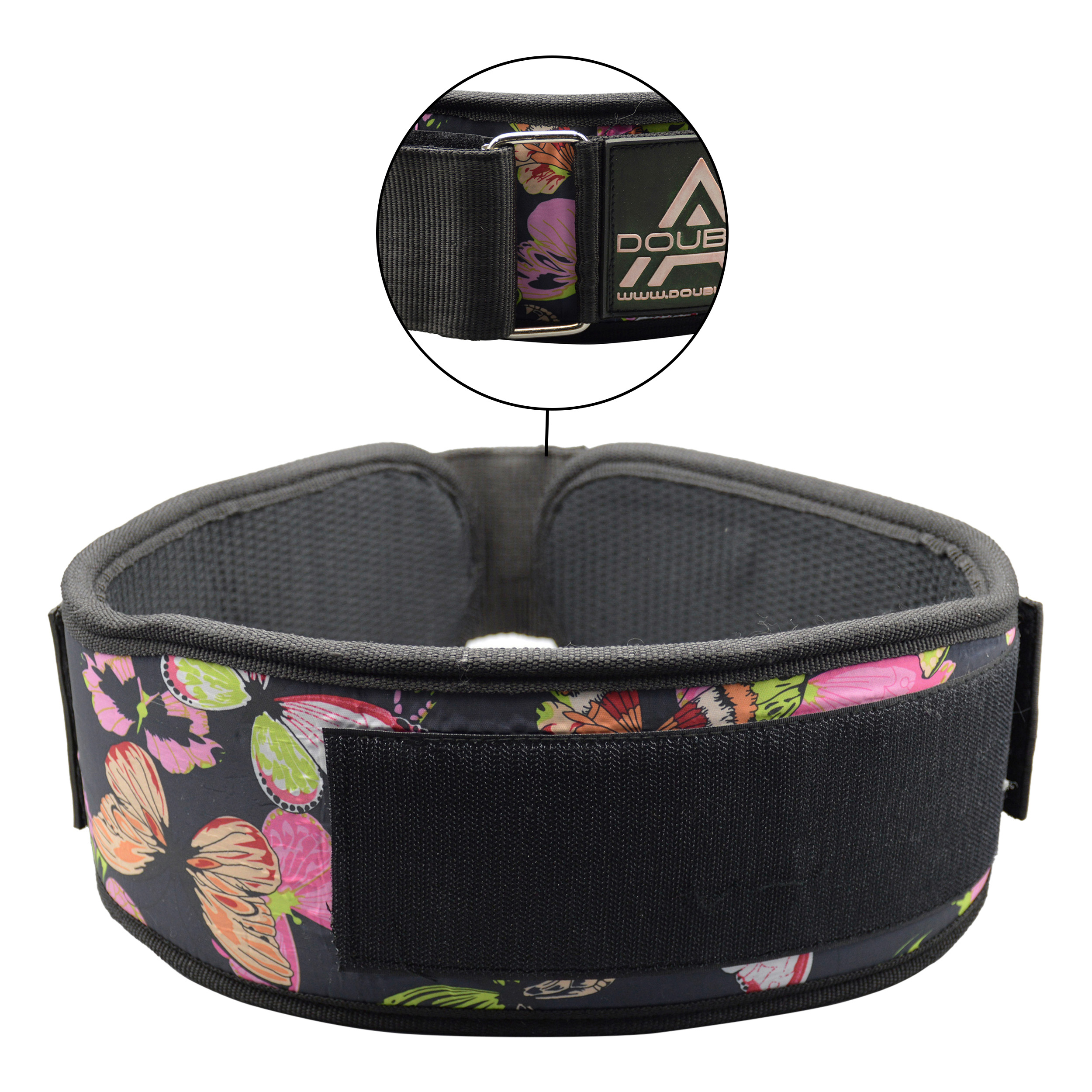 کمربند بدنسازی زنانه دبل ای مدل Butterfly-404H1181 چسبی مشکی