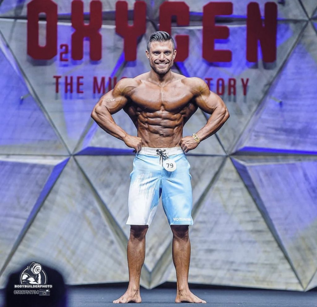 حضور سپهر حاجی‌قربانی در Men’s Physique