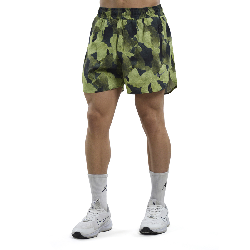 شلوارک ورزشی مردانه نایک مدل Mub-NK 018 چریکی زیتونی