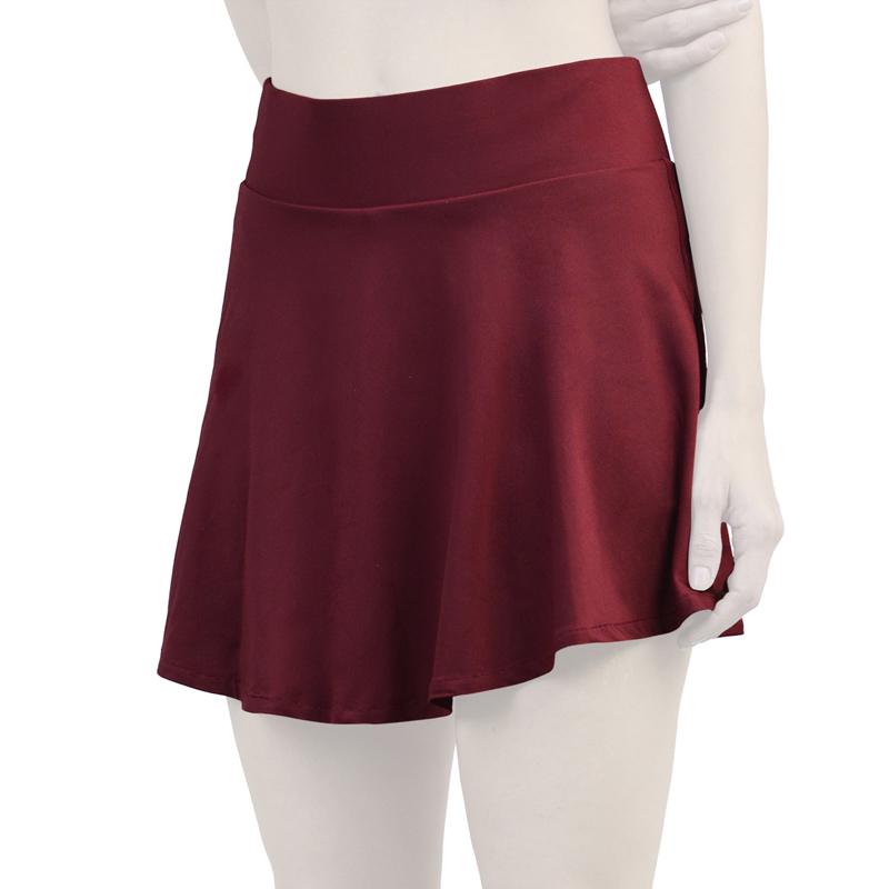 دامن کشاله دار تنیسی اویشو مدل PB-4H0258 زرشکی