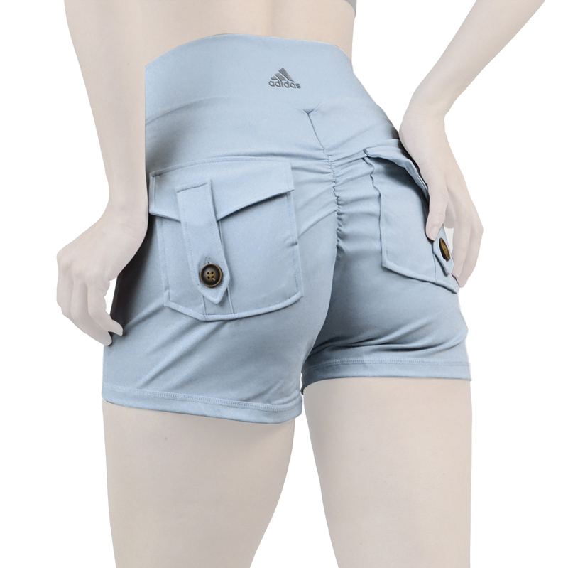 شورتک کارگو ورزشی زنانه آدیداس مدل A-3115 آبی روشن