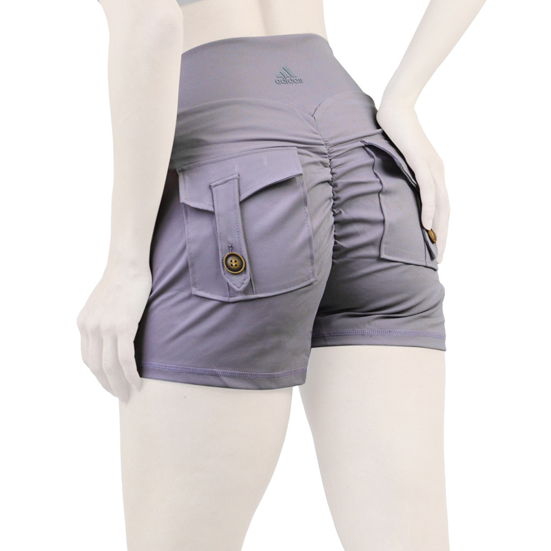 شورتک کارگو ورزشی زنانه آدیداس مدل A-3115 بنفش روشن