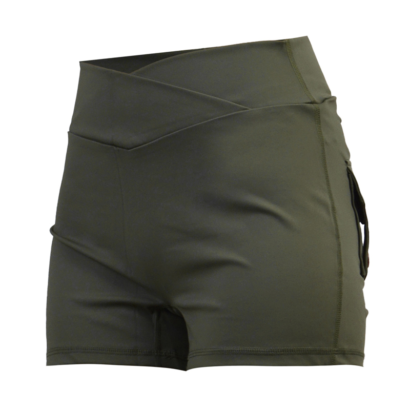 شورتک کارگو ورزشی زنانه آدیداس مدل A-3115 یشمی (2)