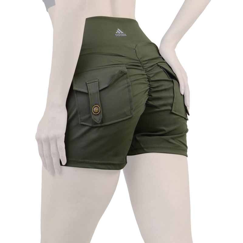 شورتک کارگو ورزشی زنانه آدیداس مدل A-3115 یشمی