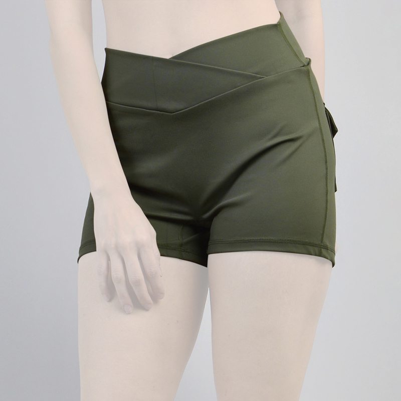 شورتک کارگو ورزشی زنانه آدیداس مدل A-3115 یشمی (7)