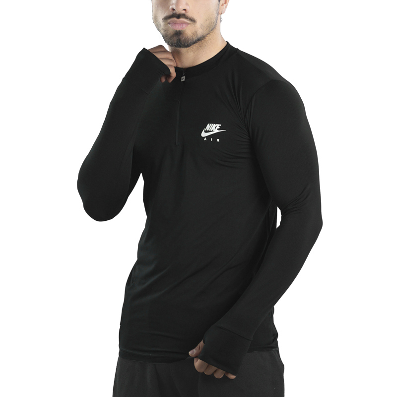 استرج نیم زیپ ورزشی مردانه نایک مدل VHD-Dri Fit-4K0978 مشکی