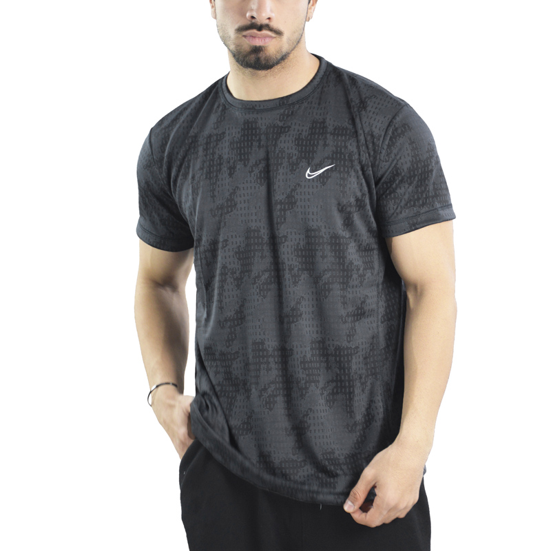 تیشرت ورزشی مردانه نایک مدل VHD-Dri Fit-4K0983 طوسی تیره