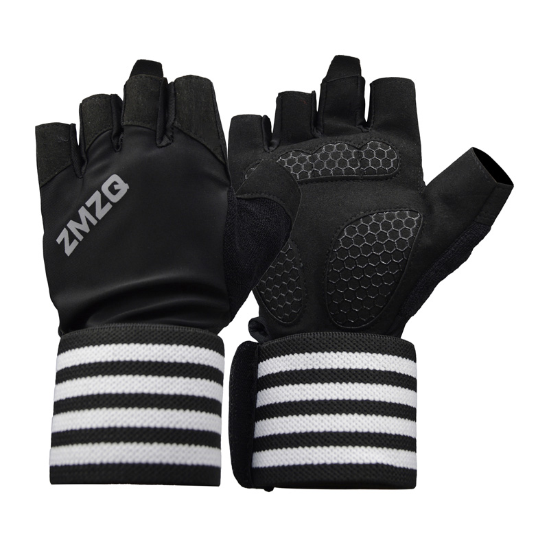 دستکش و مچبند بدنسازی زنانه زد ام زد کیو مدل ZMZQ-404K1208 سفید