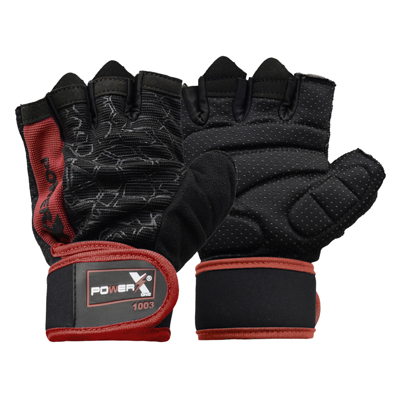 دستکش بدنسازی پاورایکس مدل 404K1376 قرمز