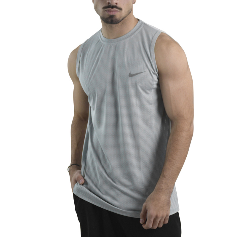 رکابی ورزشی مردانه نایک مدل GMS-Dri Fit-4K0938 طوسی روشن