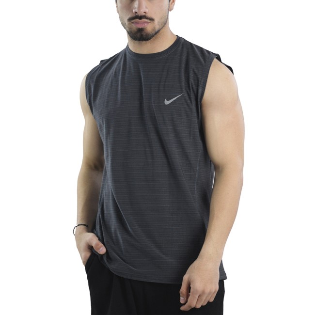 رکابی ورزشی مردانه نایک مدل VHD-Dri Fit-4K0988 طوسی تیره