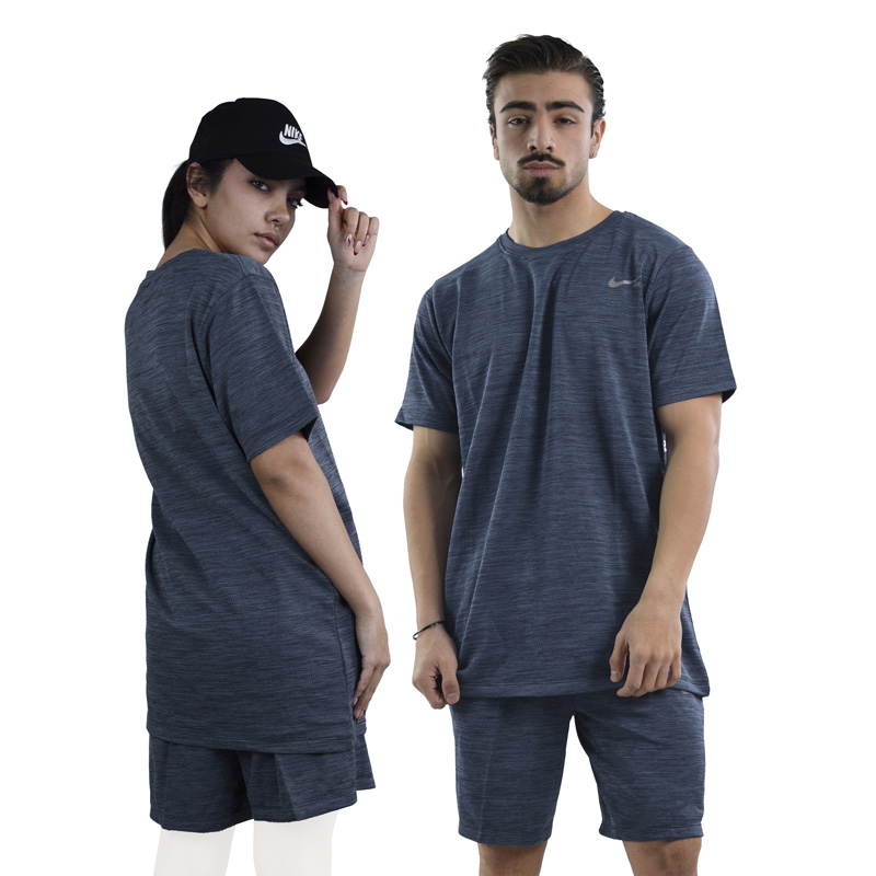 ست تیشرت و شلوارک اسپرت نایک مدل DS-JDI-4K1063 سرمه ای