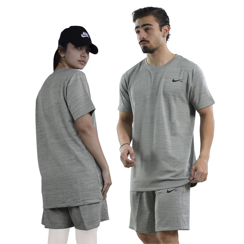 ست تیشرت و شلوارک اسپرت نایک مدل DS-JDI-4K1063 طوسی