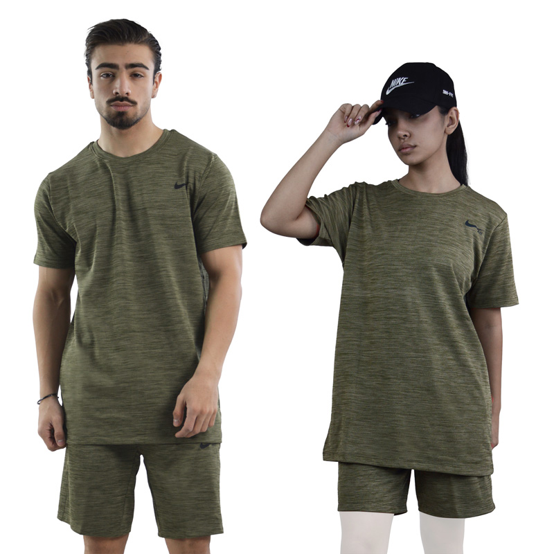 ست تیشرت و شلوارک اسپرت نایک مدل DS-JDI-4K1063 یشمی