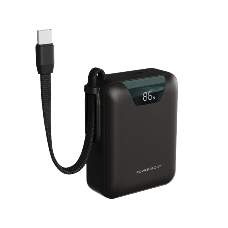 پاوربانک پاورلوجی مدل York-PPMB101 ظرفیت 10000 میلی آمپر بر ساعت