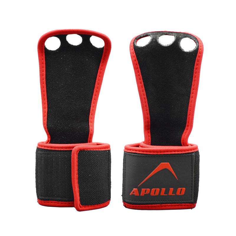 دستکش و محافظ کف دست بدنسازی آپولو مدل 404L1486 مشکی بسته دو عددی