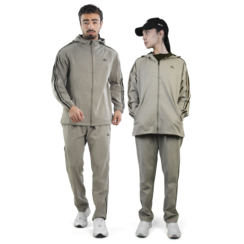 ست سویشرت و شلوار گرمکن اسپرت الو مدل 17006 خاکی