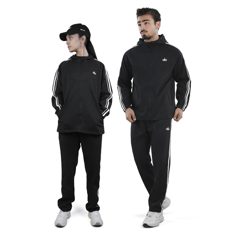 ست سویشرت و شلوار گرمکن اسپرت الو مدل 17006 مشکی