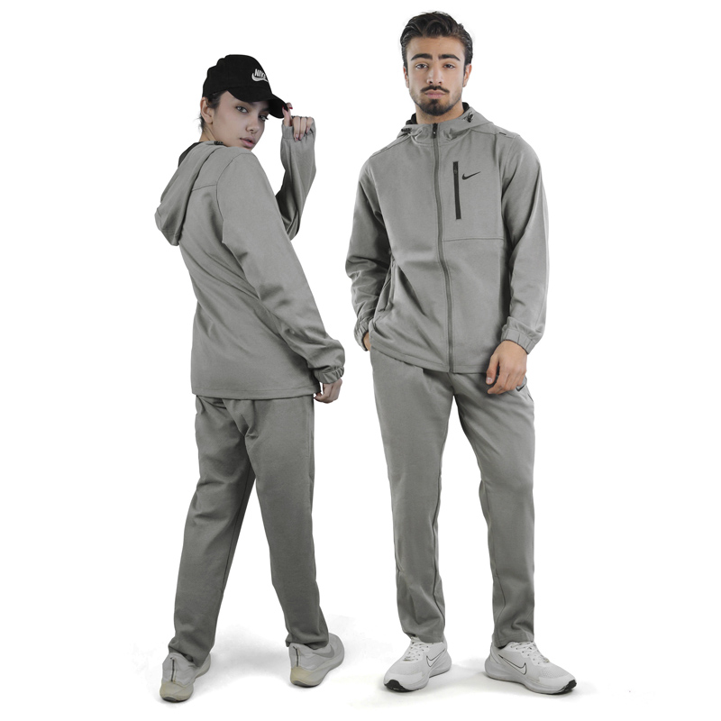 ست سویشرت و شلوار گرمکن اسپرت نایک مدل 17008 طوسی