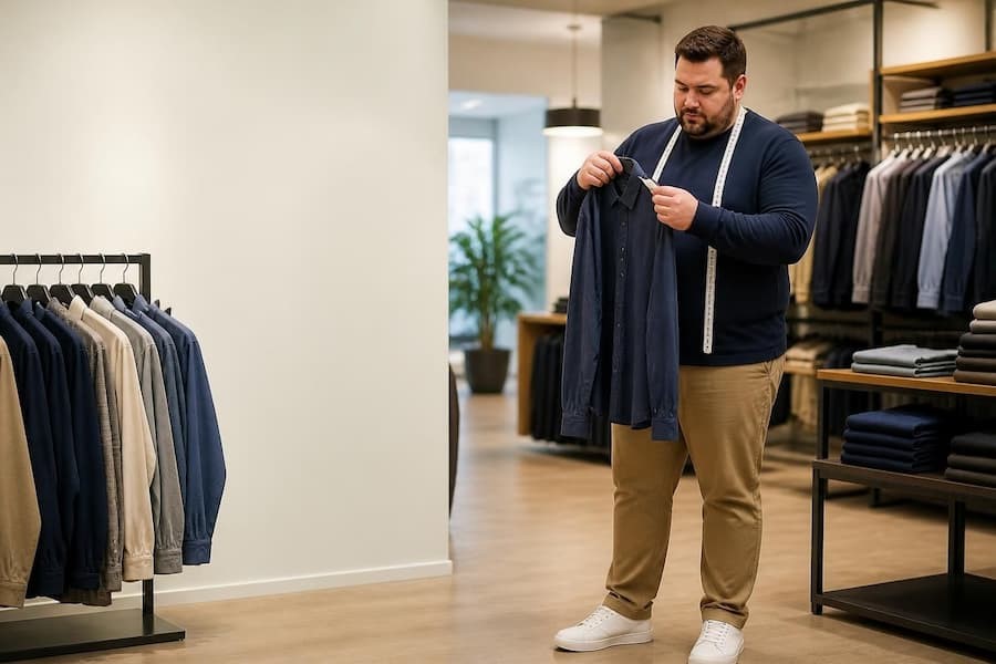 چطور سایز مناسب لباس مردانه برای آقایان چاق را پیدا کنیم؟